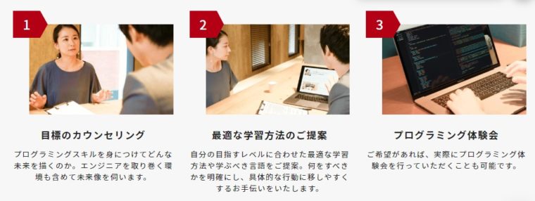 一人一人に合わせたカウンセリング